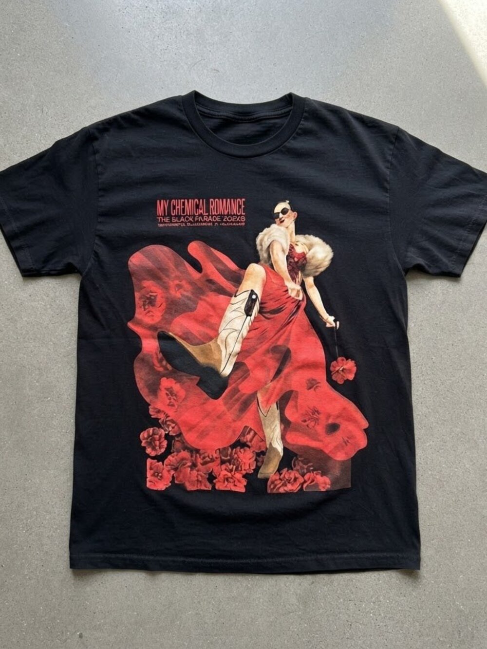My Chemical Romance The Black Parade Tour San Antonio Black T-Shirt S-5XL